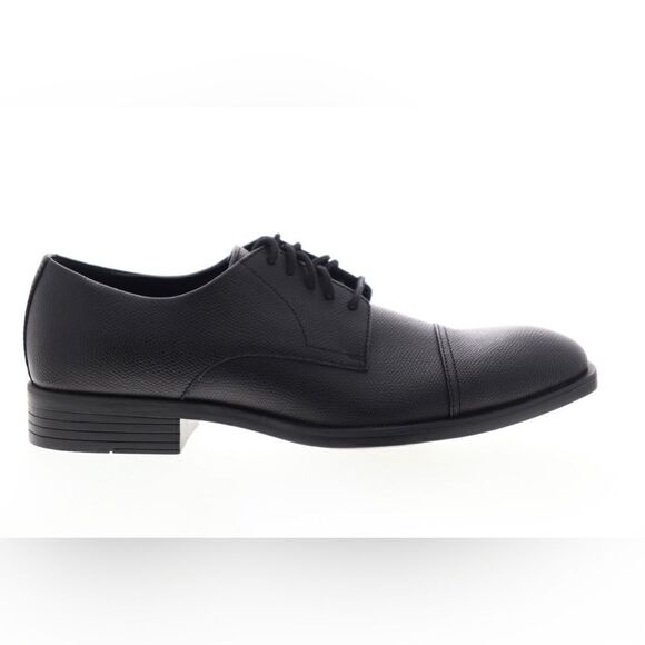 Calvin Klein Conner Small Tumbled Oxford Black Shoe CapToe Size 11.5 - Picture 4 of 13